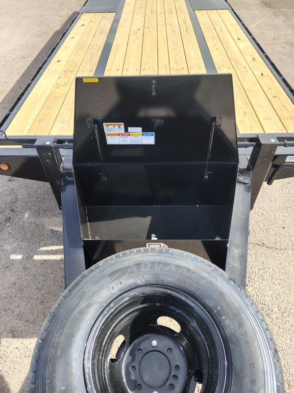 25x102 Tandem Axle 25,900 GVWR Low-Pro Deckover with Duals, Monster Ramps, 14 Ply Tires