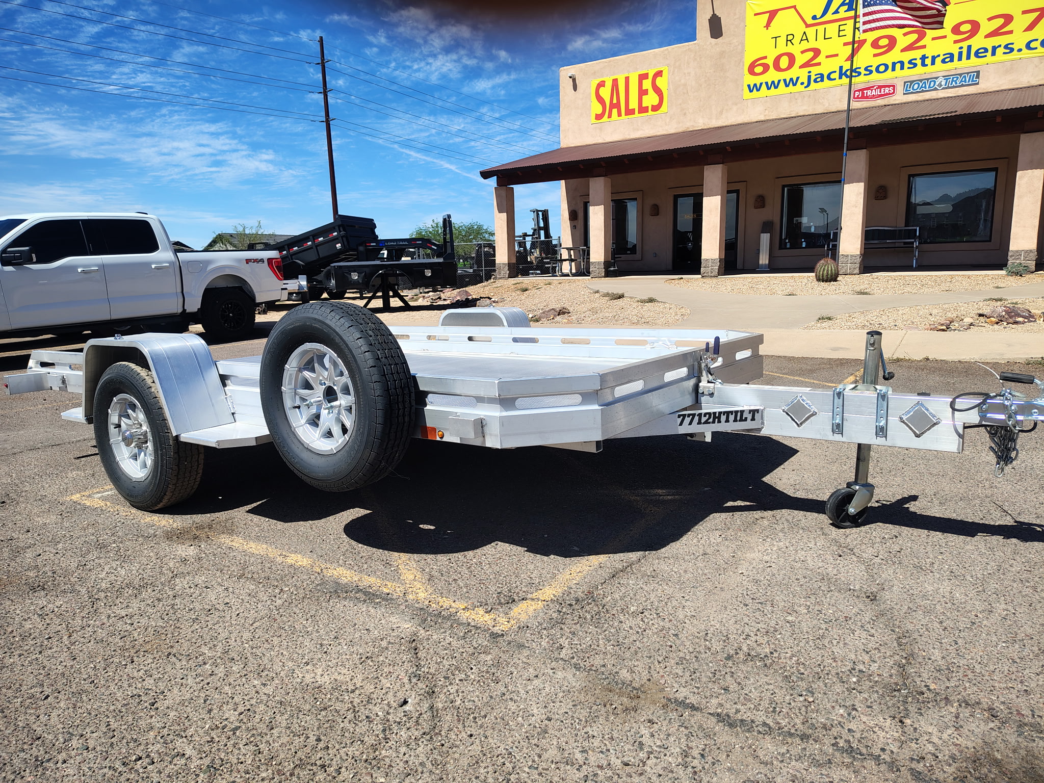 12x77 All Aluminum, 3K GVWR, Heavy Tilt Single Axle (7712H-TILT-S) - Image 7