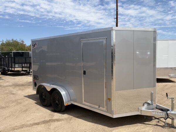 14x7 All Aluminum XLT-P Enclosed, 7K GVWR, Side Door, Ramp Door