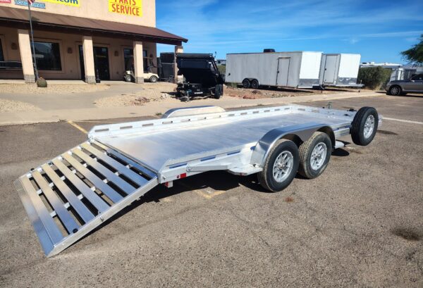 16x80 All Aluminum, 8.5K GVWR, Tandem Axle, Ramp, Straight Tailgate (8016TA-EL-R-TG-RTD)