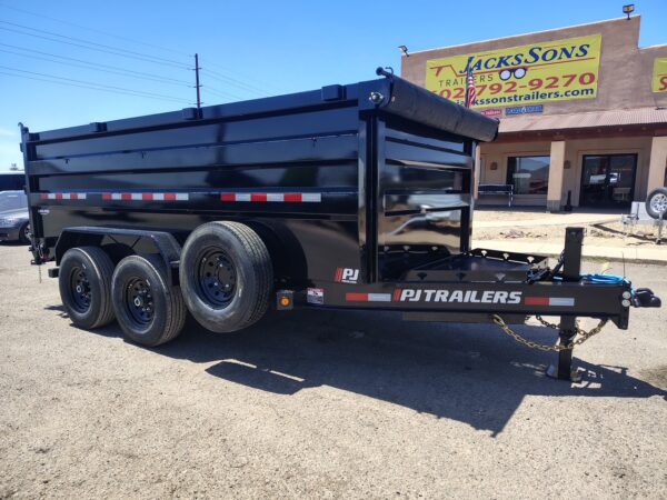12x83 Tandem Axle, 15,400 GVWR, Low Pro Dump, 48" Sides, 14 Ply Tires