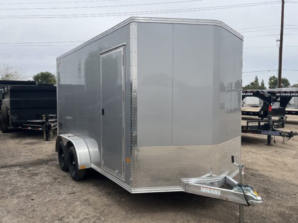14x7 All Aluminum, XLTP2 Enclosed, 7K GVWR, Side Door, Ramp Door