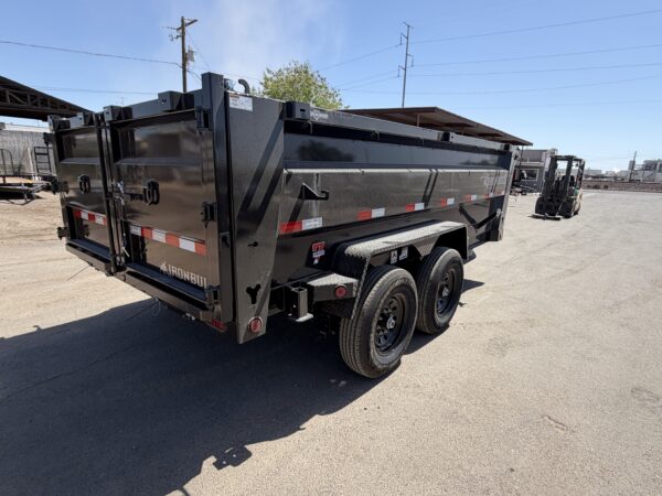 14x83 IronBull Tandem Axle Dump, 15K GVWR, 36" Sides, Solar Charger, 14 Ply Tires
