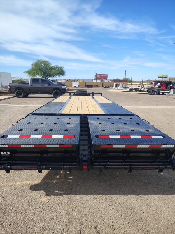 30x102 Tandem Axle 25,900 GVWR Low-Pro Deckover with Duals, Monster Ramps, 14 Ply Tires