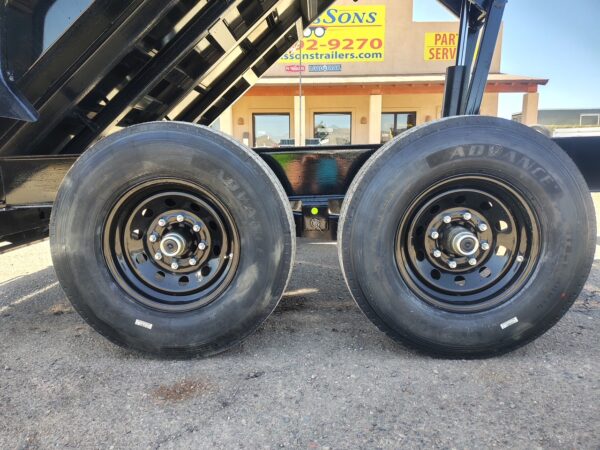 14x83 Tandem Axle, 15,400 GVWR, Low Pro Dump, 36" Sides, 14 Ply Tires
