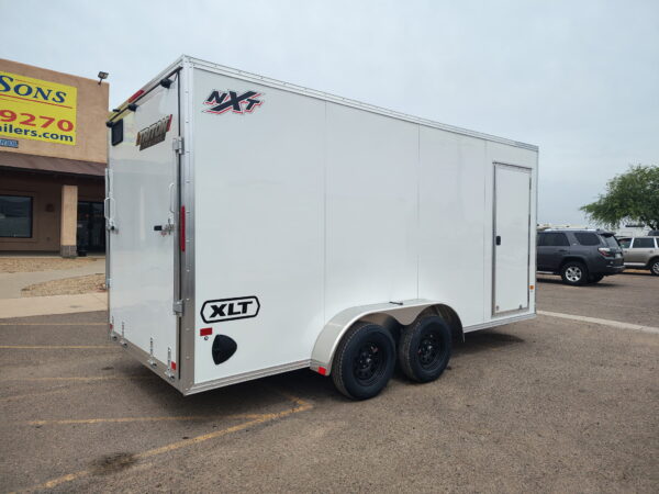 16x7 All Aluminum XLT-P Enclosed, 7K GVWR, Limited Edition, Ramp Door