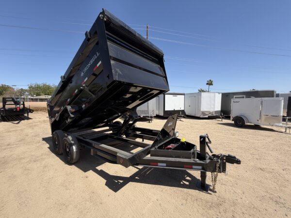 14x83 IronBull Tandem Axle Dump, 15K GVWR, 48" Sides, Solar Charger, 14 Ply Tires