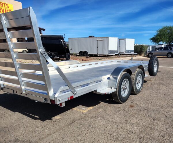 16x80 All Aluminum, 8.5K GVWR, Tandem Axle, Ramp, Straight Tailgate (8016TA-EL-R-TG-RTD)