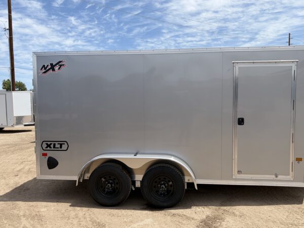 14x7 All Aluminum XLT-P Enclosed, 7K GVWR, Side Door, Ramp Door