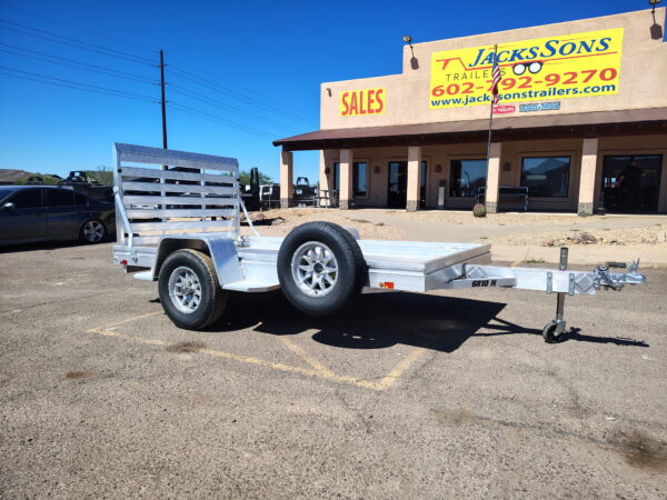 10x68 All Aluminum, 3K GVWR, Heavy Single Axle, Straight Tailgate (6810H-S-TG)