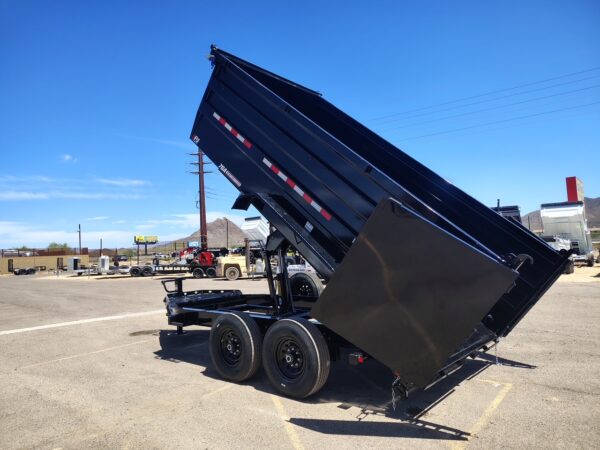 12x83 Tandem Axle, 15,400 GVWR, Low Pro Dump, 48" Sides, 14 Ply Tires