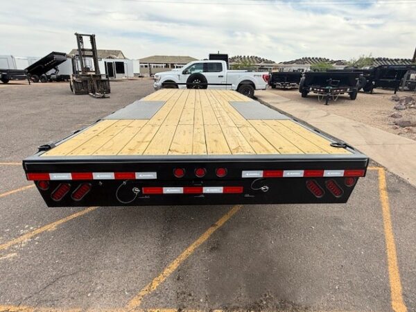 24x102 IronBull Tandem Axle, 14K GVWR, Deckover, Slide in Ramps