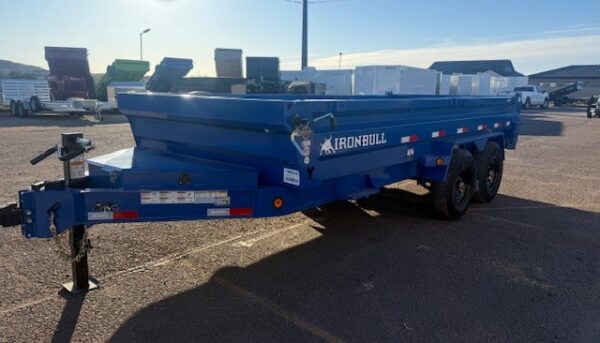 16x83 Ironbull Tandem Axle Dump, 15K GVWR, 24" Sides
