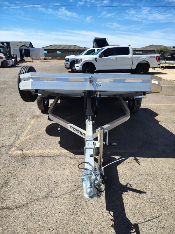 12x77 All Aluminum, 3K GVWR, Heavy Tilt Single Axle (7712H-TILT-S)