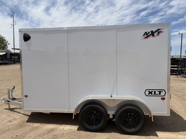 12x6 All Aluminum XLT-P Enclosed, 7K GVWR, 72" Side Door, Ramp Door