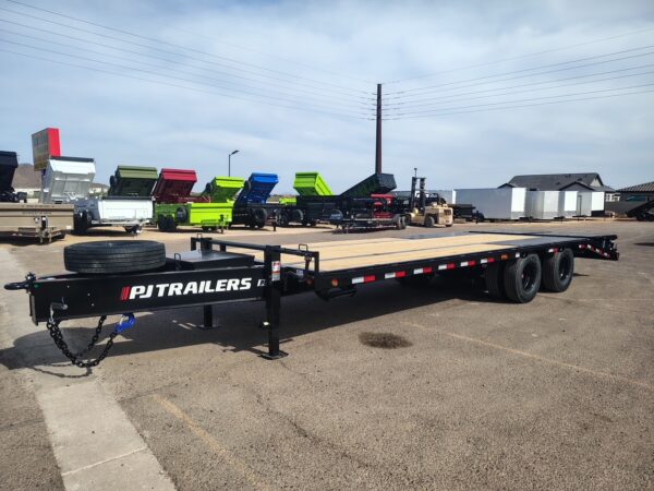 25x102 Tandem Axle 25,900 GVWR Low-Pro Deckover with Duals, Monster Ramps, 14 Ply Tires