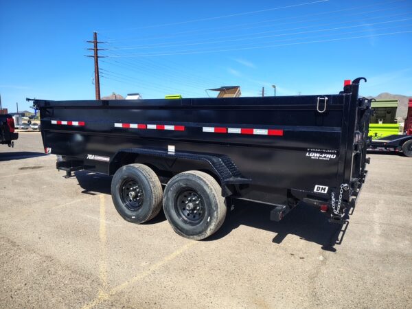 14x83 Tandem Axle, 15,400 GVWR, Low Pro Dump, 36" Sides, 14 Ply Tires