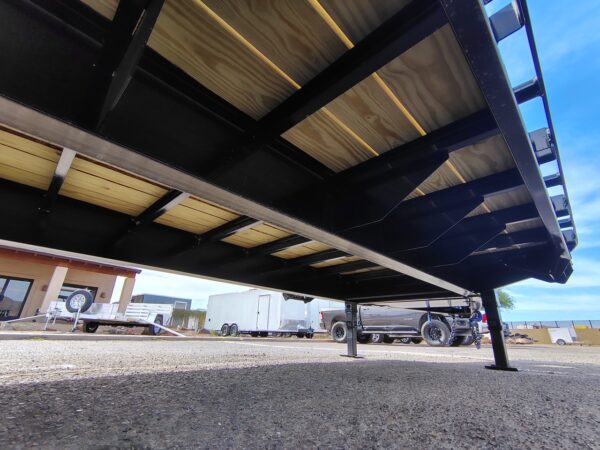 25x102 Tandem Axle 25,900 GVWR Low-Pro Deckover with Duals, Monster Ramps, 14 Ply Tires