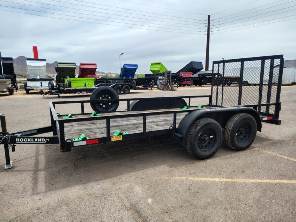 14x77 Rockland, Tandem Axle, 7k GVWR, Ramp Gate