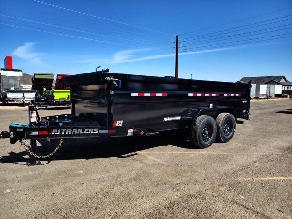 14x83 Tandem Axle, 15,400 GVWR, Low Pro Dump, 36" Sides, 14 Ply Tires