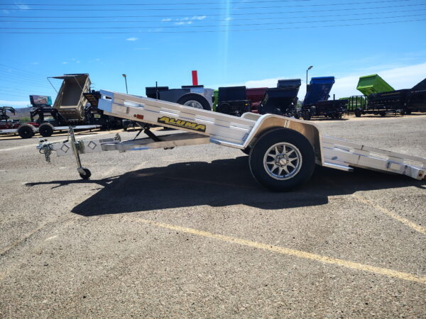 12x77 All Aluminum, 3K GVWR, Heavy Tilt Single Axle (7712H-TILT-S)