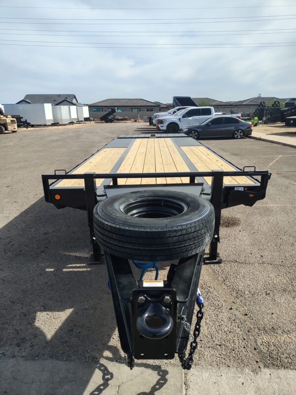 30x102 Tandem Axle, 25,900 GVWR Low-Pro Deckover with Duals, Monster Ramps, 14 Ply Tires