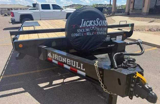 16x102 Ironbull Tandem Axle ,14K GVWR, Deckover, Slide in Ramps - Image 3