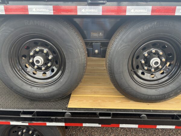 20x102 IronBull, Tandem Axle, 14K GVWR, Deckover, Slide In Ramps
