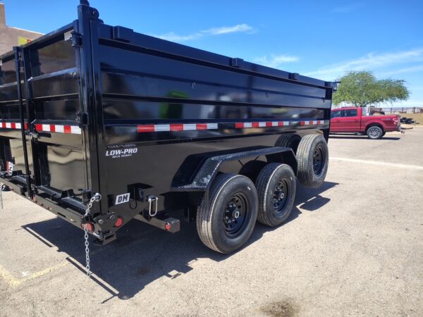 12x83 Tandem Axle, 15,400 GVWR, Low Pro Dump, 48" Sides, 14 Ply Tires