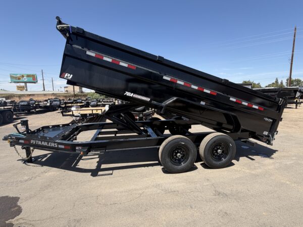 16x83 Tandem Axle, 15,400 GVWR, Low Pro Dump, 36" Sides, 14 Ply Tires