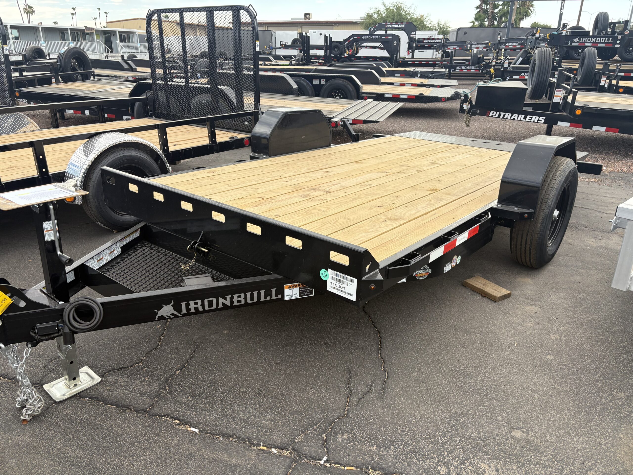 12x80 IronBull, Single Axle, 7K GVWR, Tilt - Image 2