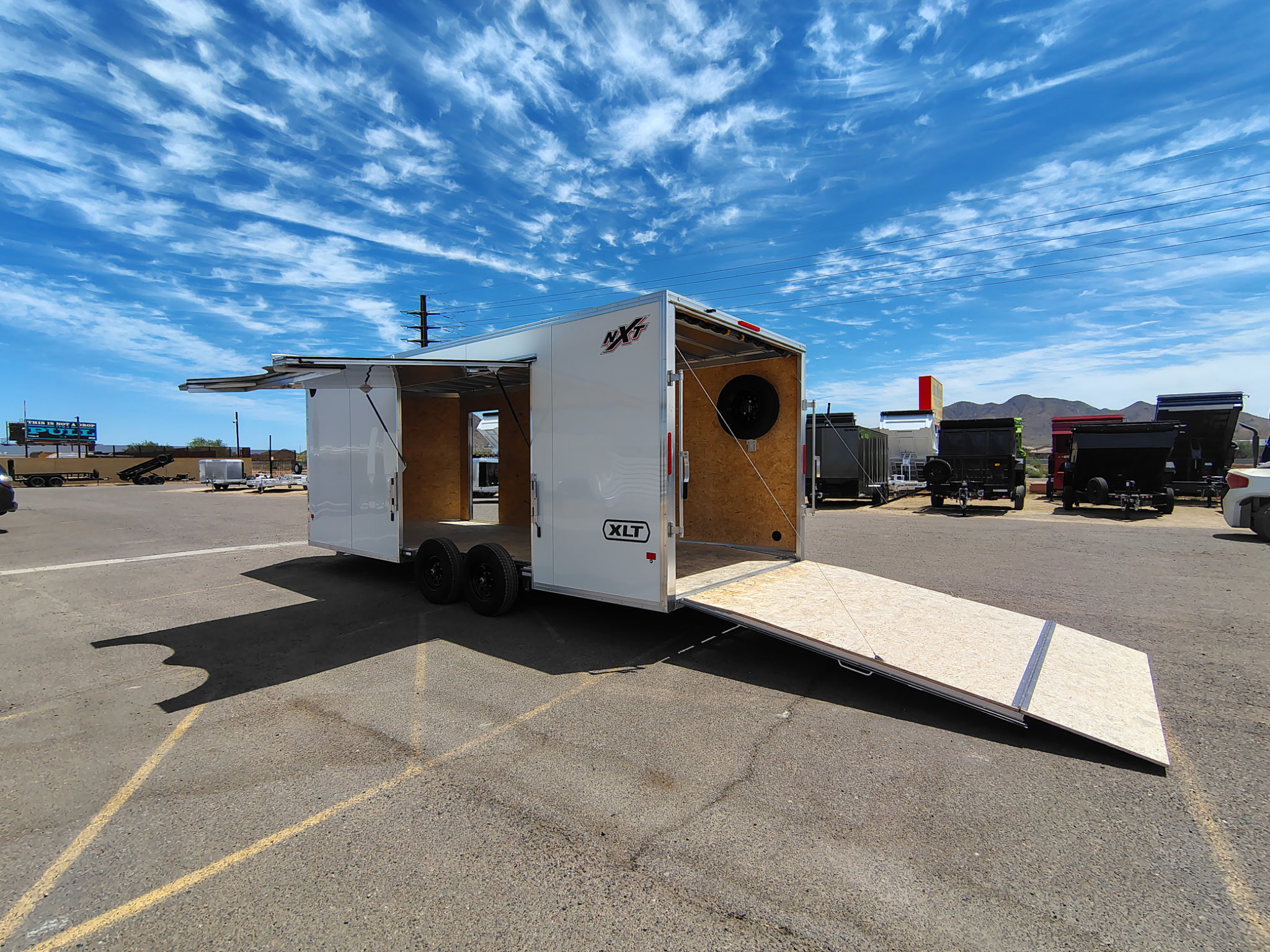 20x8.5 All Aluminum XLT-P Car Hauler, 10K GVWR, Ramp Door, Elite Escape Door