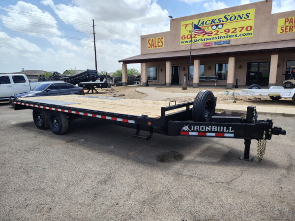 20x102 IronBull, Tandem Axle, 14K GVWR, Deckover, Slide In Ramps