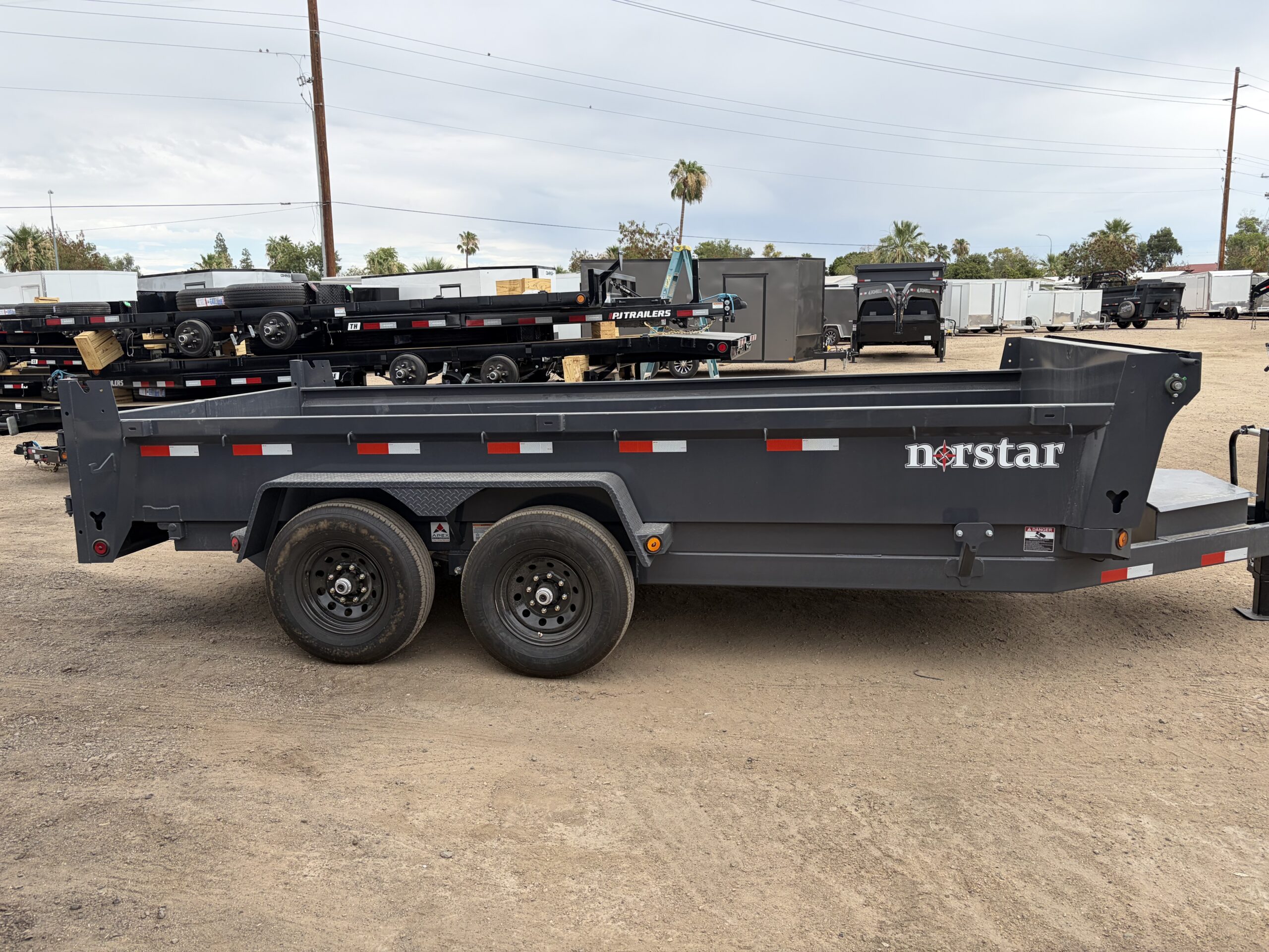 16x83 Norstar Tandem Axle Dump, 14K GVWR, 20" Sides - Image 2