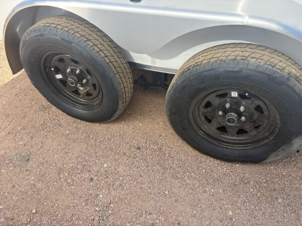 12x6 Indigo DLX, Flat Top V-Nose, 7K GVWR, Ramp Door
