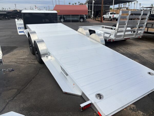 20x82 All Aluminum, 10K GVWR, Tandem Axle, XL Tilt w/ Cargo Box (8220H-XL-TILT-TA-EL-RTD-CB)