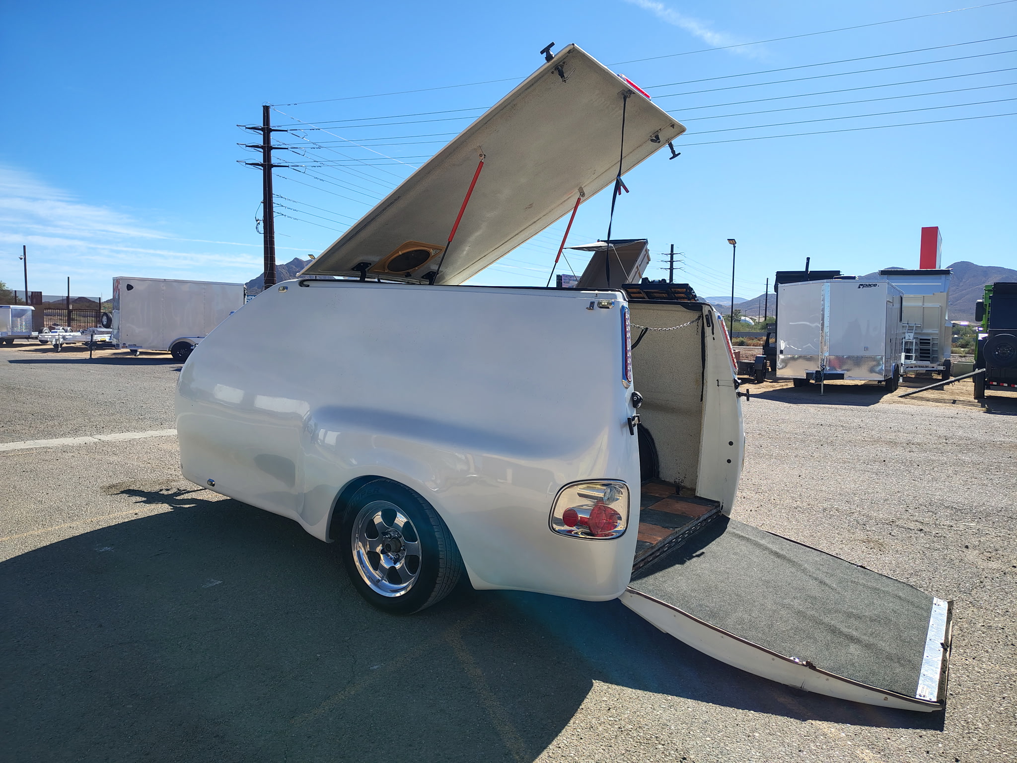 Custom 12' Fiberglass Motorcycle Hauler - Image 2