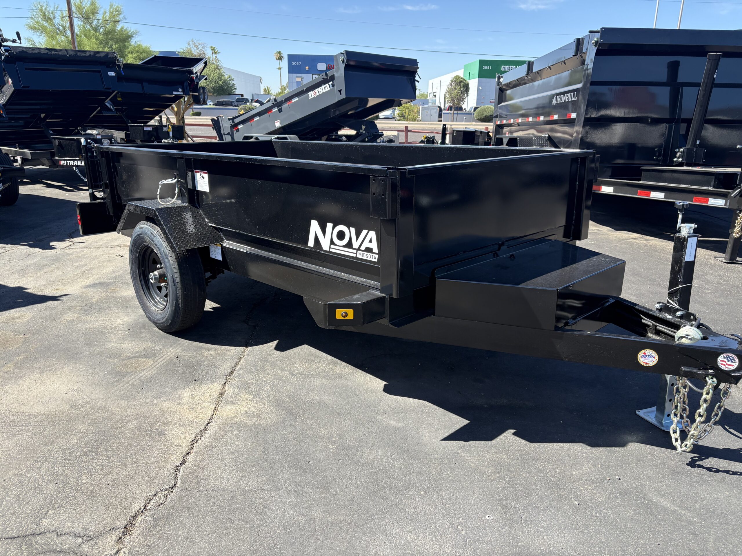 10x60 Single Axle Dump, 5K GVWR, 16" Sides - Image 2