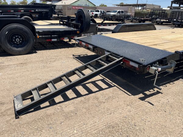 18x83 Tandem Axle Channel Equipment, 10K GVWR, Slide-In Ramps
