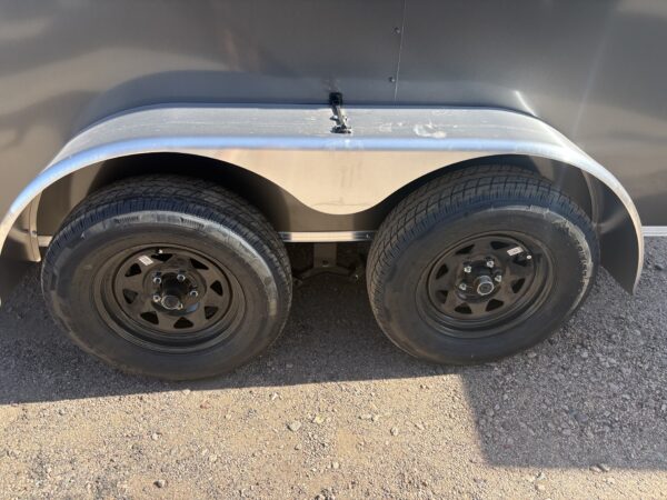 12x6 Indigo DLX, Flat Top V-Nose, 7K GVWR, Ramp Door