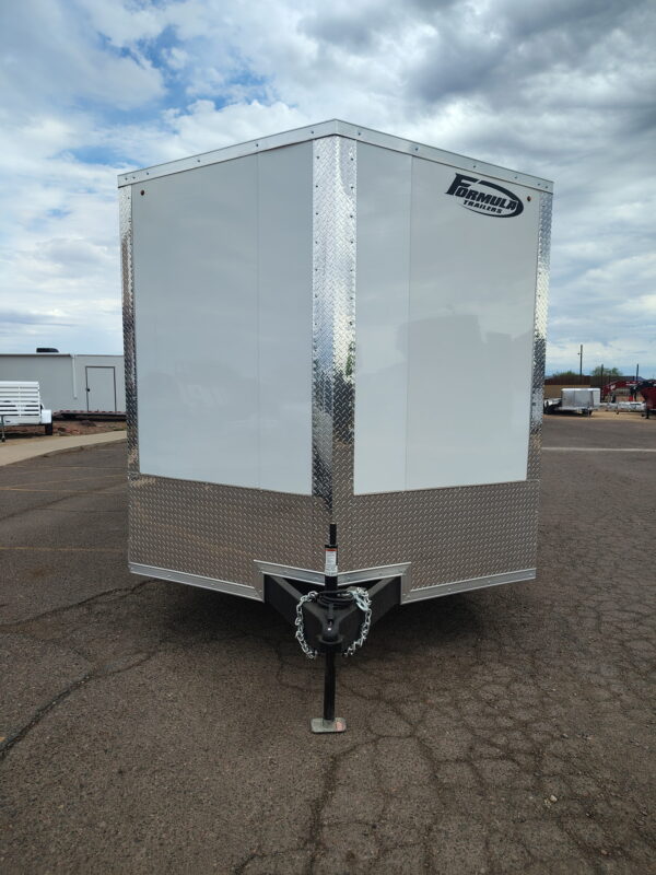 24x8.5 Conquest SE Flat Top Sloped V-Nose Car Hauler, 10K GVWR, Ramp Door