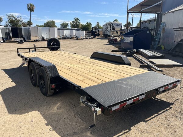 20x83 Tandem Axle Channel Equipment, 10K GVWR, Slide-In Ramps