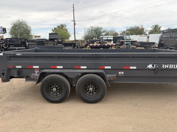 16x83 IronBull Tandem Axle Dump, 15K GVWR, 24" Sides