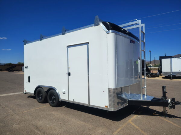 16x8.5 PXT Hammer, 7K GVWR, Workbench, Ladder Rack, 6" Additional Height, Ramp Door