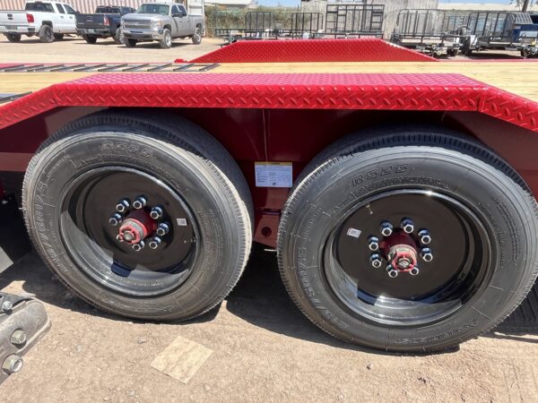 24x8.5 (18'+6') Tilt Bed Wide Body, Drive Over Fender, 17,600 GVWR, 80" Steel Toolbox