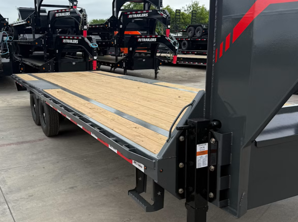 25x102 Gooseneck Flatbed Trailer, 15,680 GVWR, 14 Ply Tires