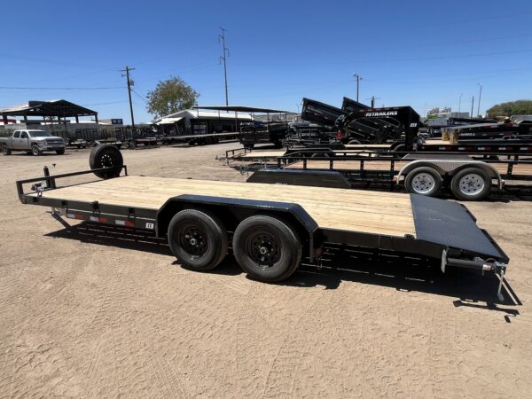 20x83 Tandem Axle Channel Equipment, 10K GVWR, Slide-In Ramps