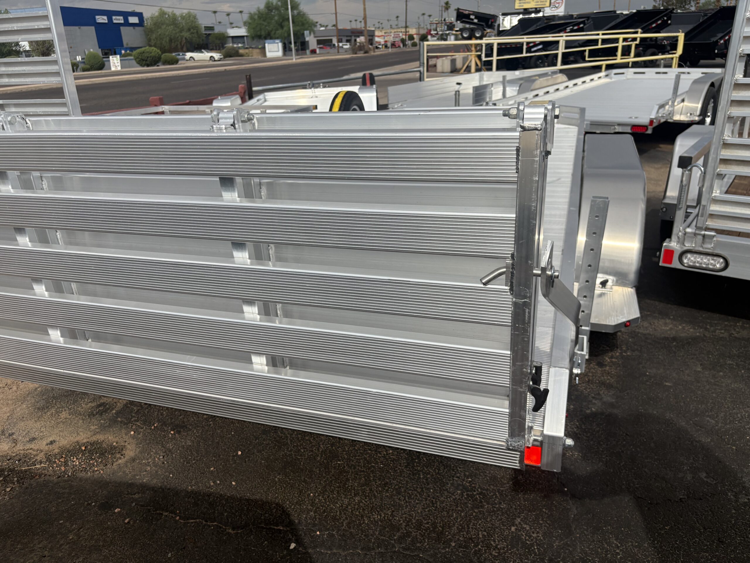 16x78 All Aluminum, 7K GVWR, Tandem Axle, W/ Bi-Fold Tailgate (7816TA-EL-BT-RTD) - Image 4