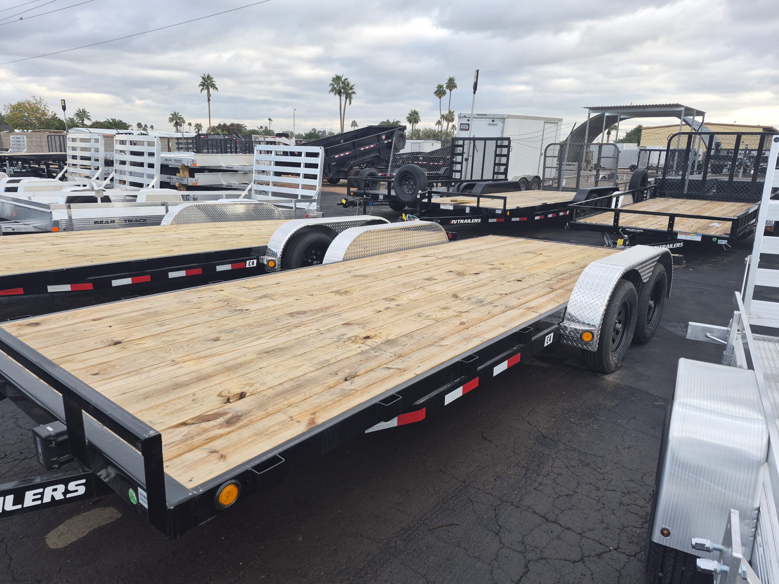 20x83 Tandem Axle, 7K GVWR, Channel Car Hauler w/ Toolbox, 7K Jack Upgrade - Image 2