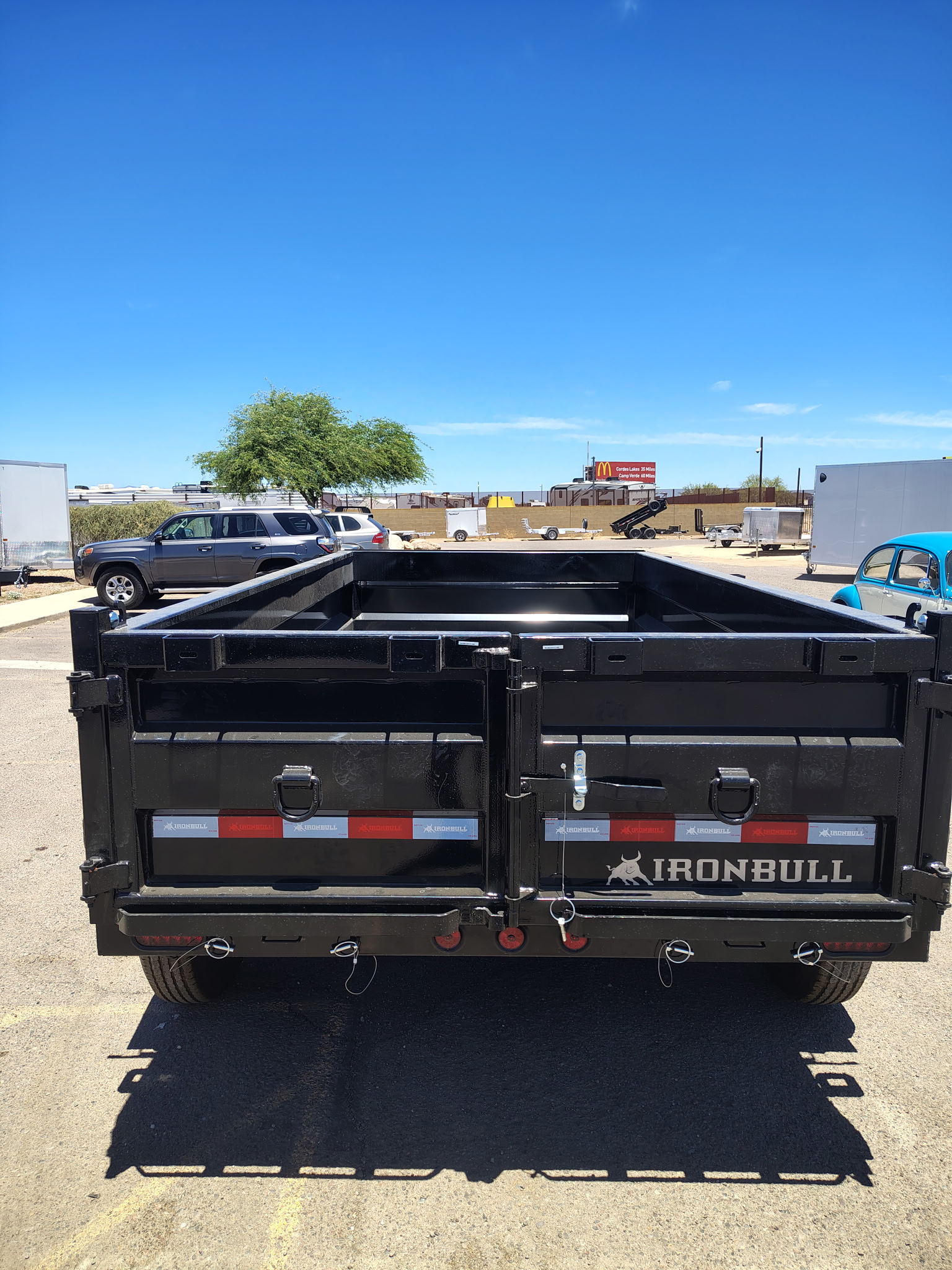 12x72 IronBull Tandem Axle Dump, 15K GVWR, 24" Sides, Solar Charger - Image 6